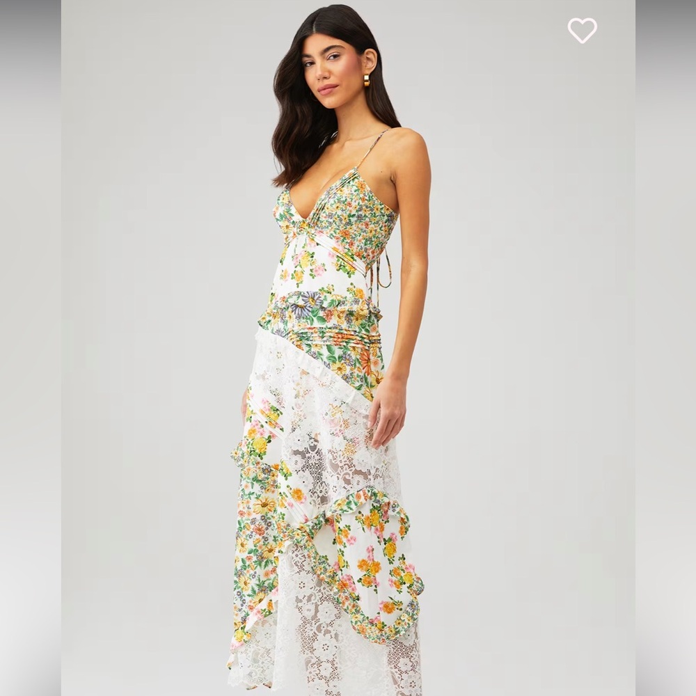 For Love And Lemons Rosalyn Maxi Dress